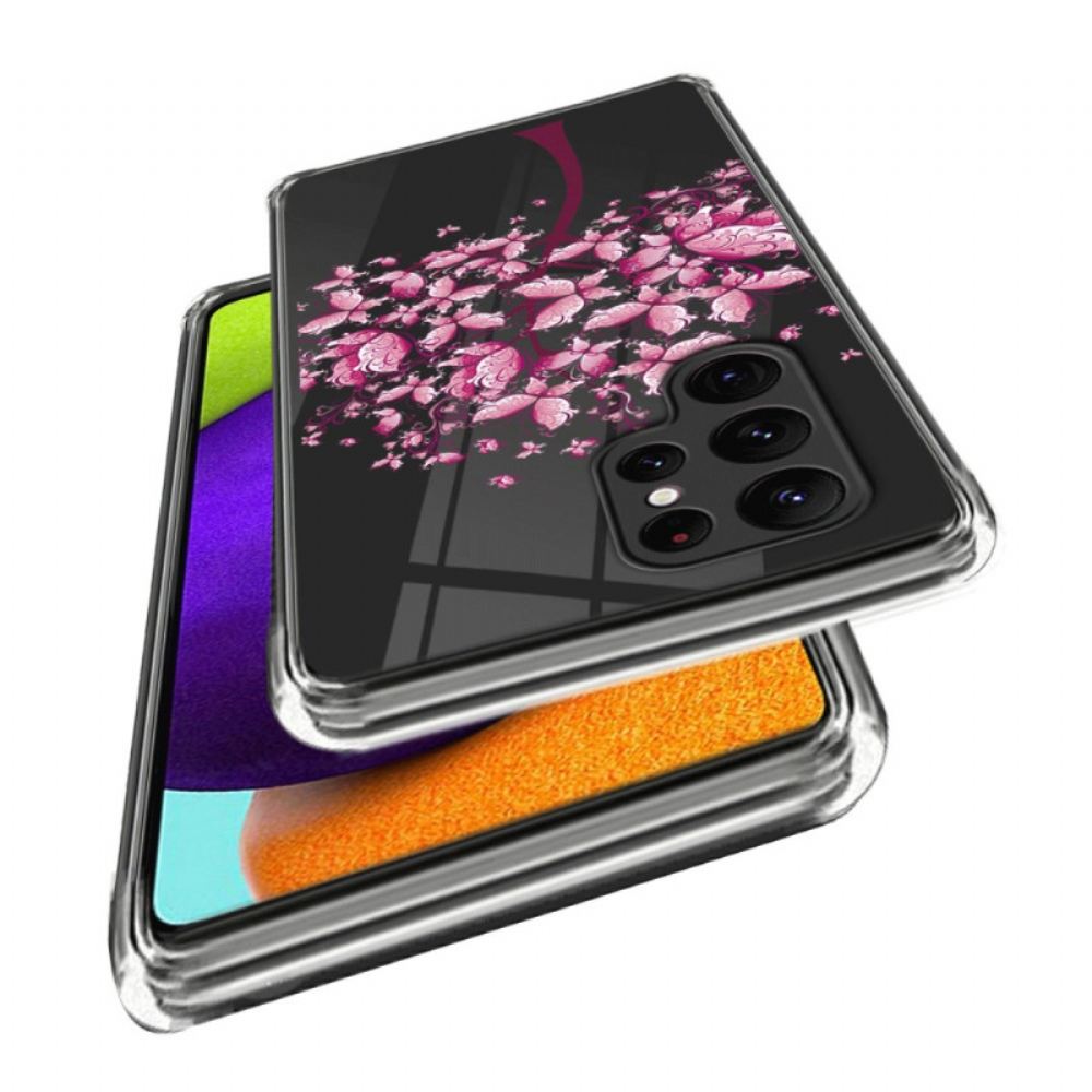 Kryt Samsung Galaxy S24 Ultra 5g Růžové Květy