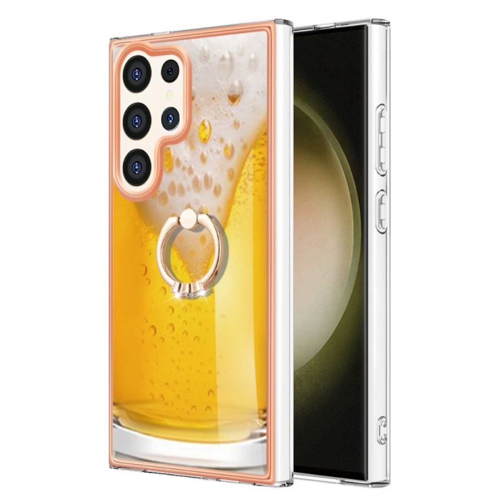 Kryt Samsung Galaxy S24 Ultra 5g S Pivním Podpůrným Kroužkem