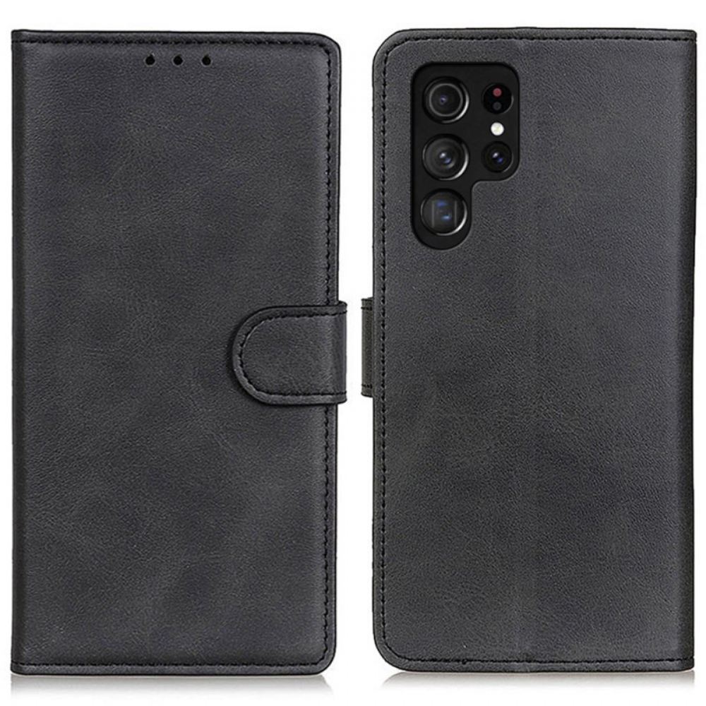 Peněženková Pouzdra Samsung Galaxy S24 Ultra 5g Kryty Na Mobil Matná Umělá Kůže