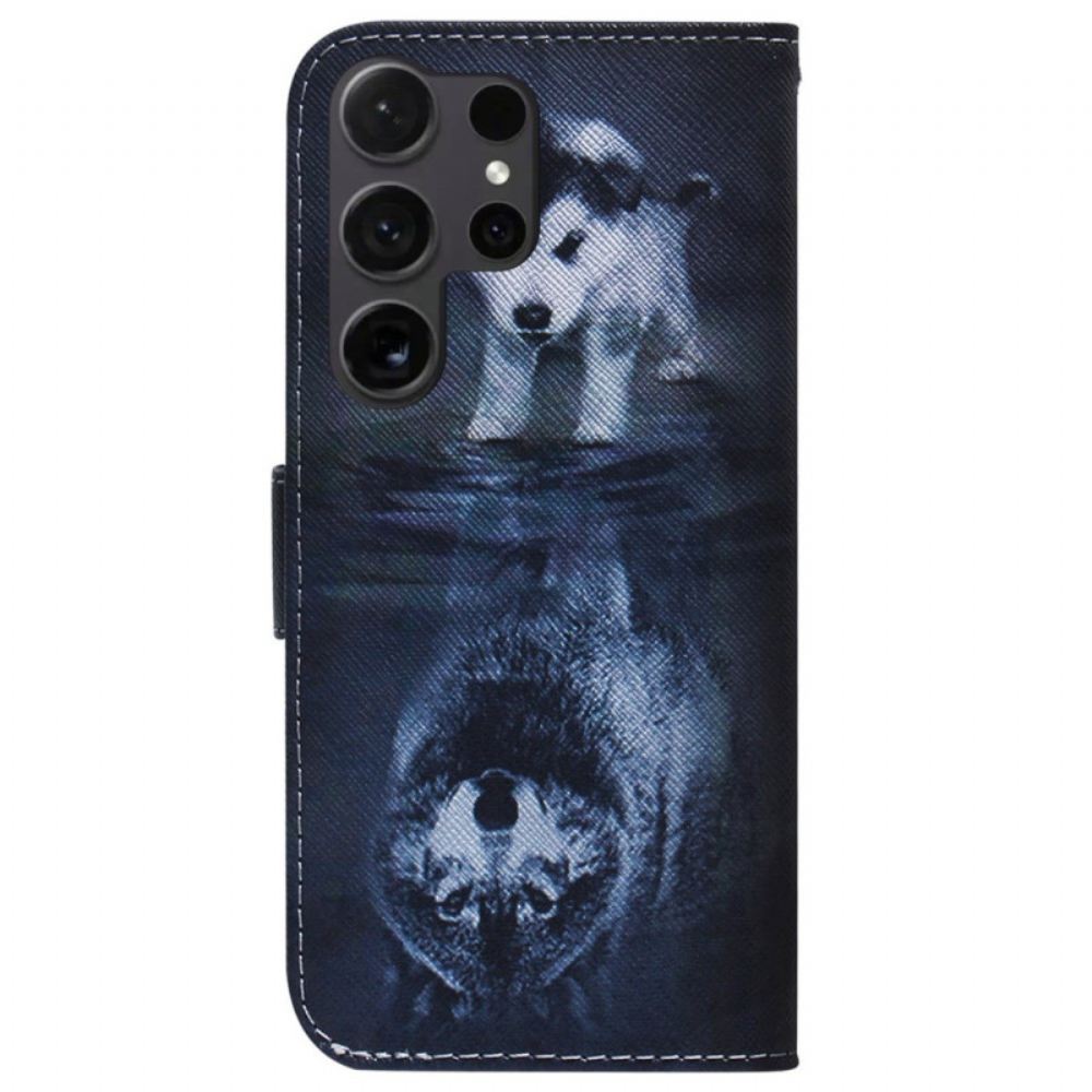 Peněženková Pouzdra Samsung Galaxy S24 Ultra 5g Kryty Na Mobil Sen Štěněte