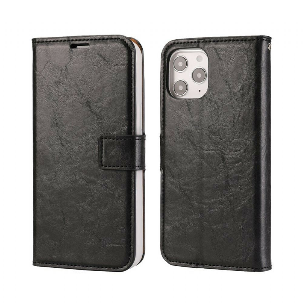 Kryt Flipové Pouzdro Na iPhone 12 Pro Max Starší Styl Odnímatelné Kůže