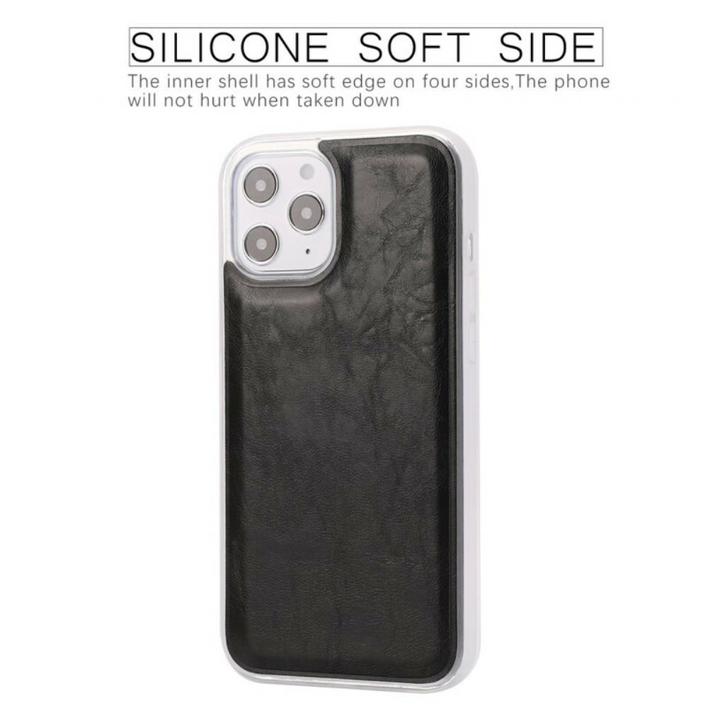 Kryt Flipové Pouzdro Na iPhone 12 Pro Max Starší Styl Odnímatelné Kůže