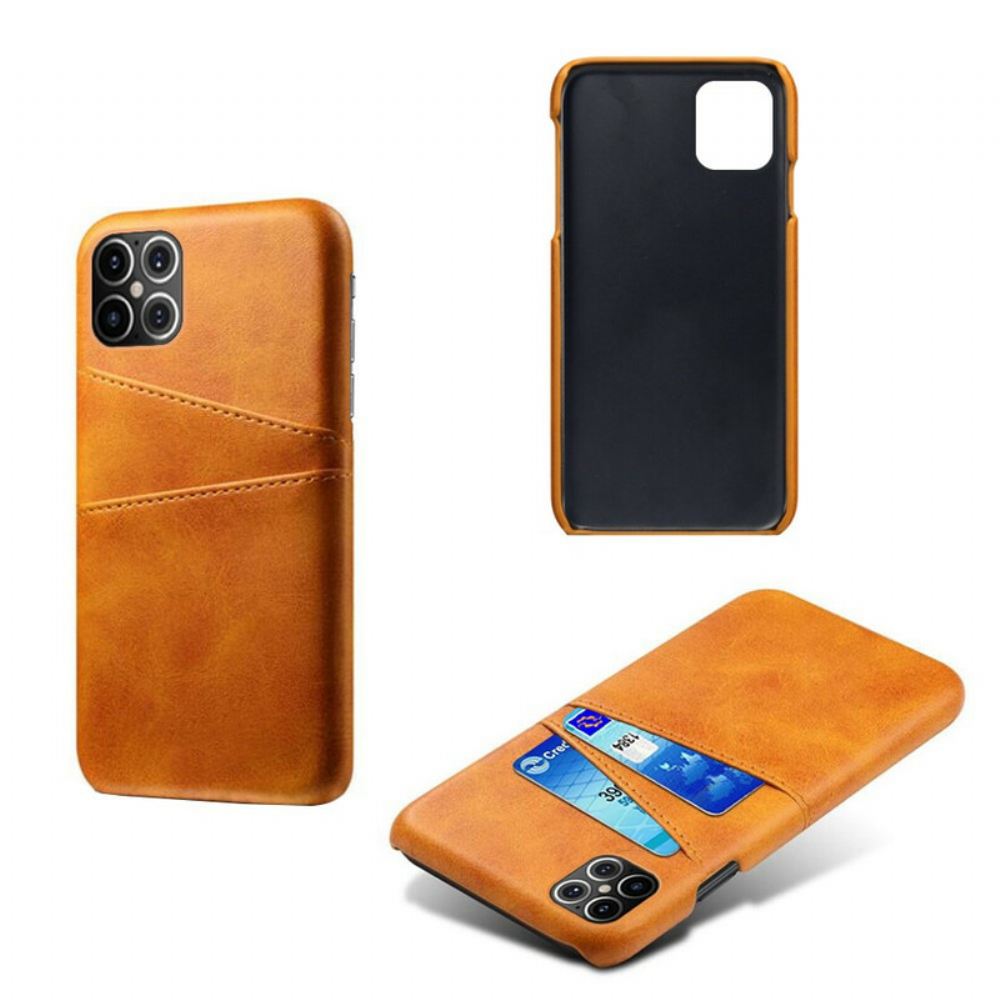 Kryt Na iPhone 12 Pro Max Dvojitý Držitel Karty