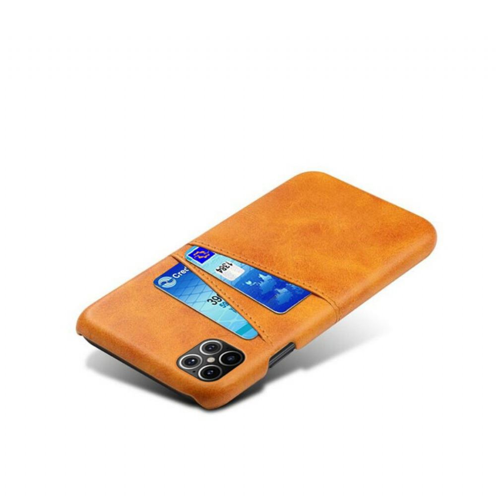 Kryt Na iPhone 12 Pro Max Dvojitý Držitel Karty