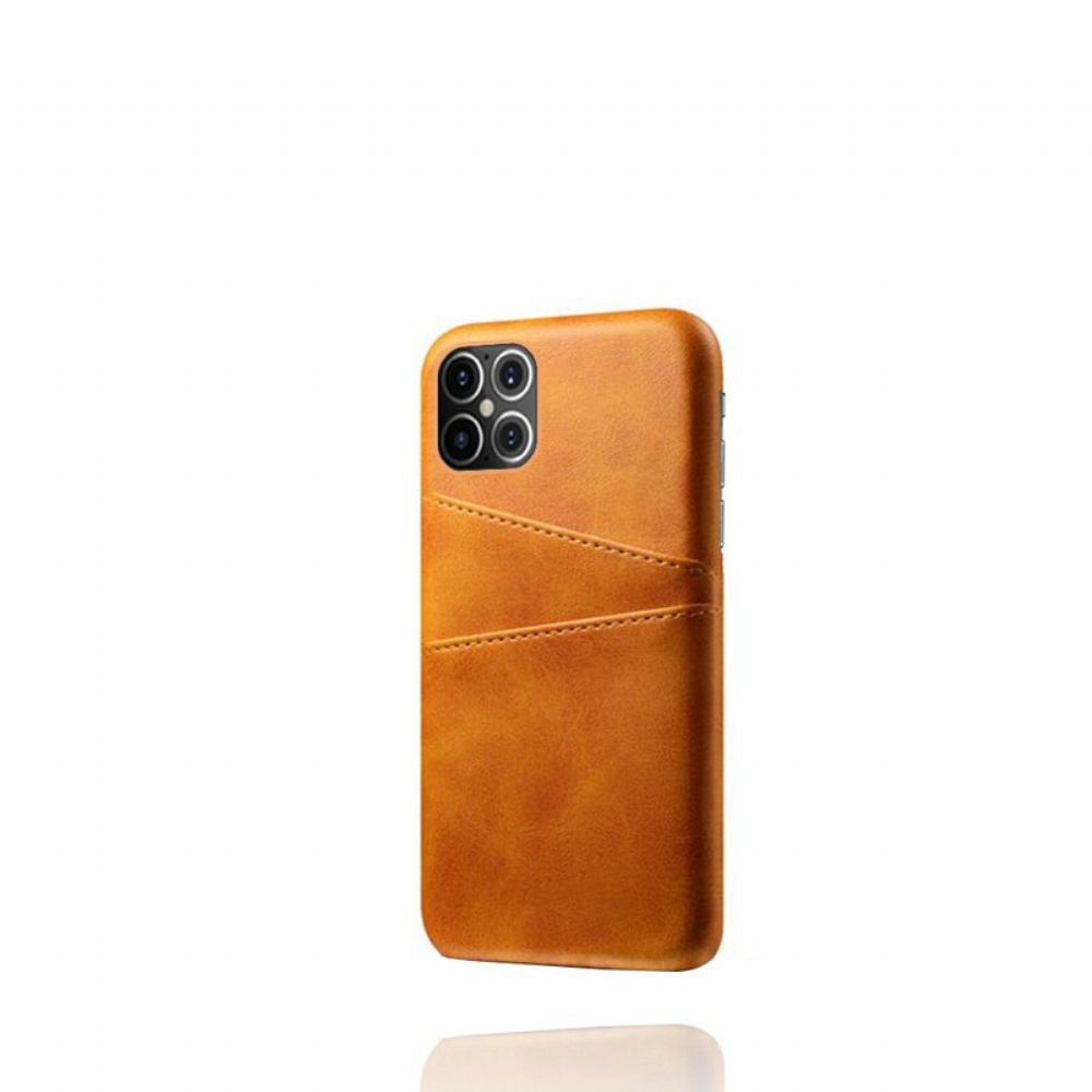 Kryt Na iPhone 12 Pro Max Dvojitý Držitel Karty