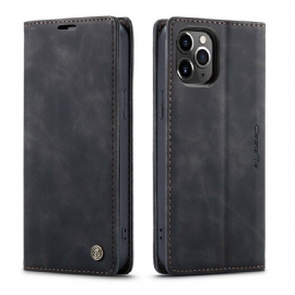 Kryty Na Mobil Na iPhone 12 Pro Max Flipové Pouzdro Caseme Umělá Kůže