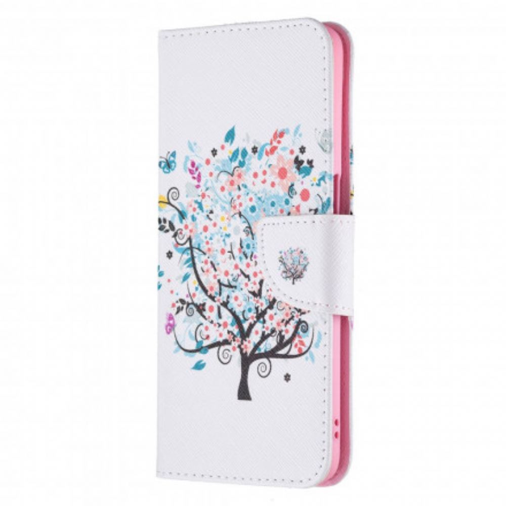 Flipové Pouzdro Na Oppo A54 5G / A74 5G Rozkvetlý Strom
