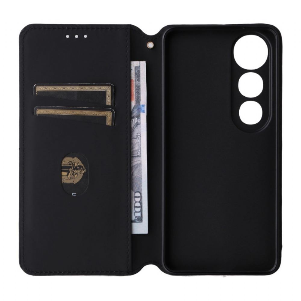 Kožené Pouzdro Folio Na Vivo V50 Lite 5g Kosočtvercový Vzor