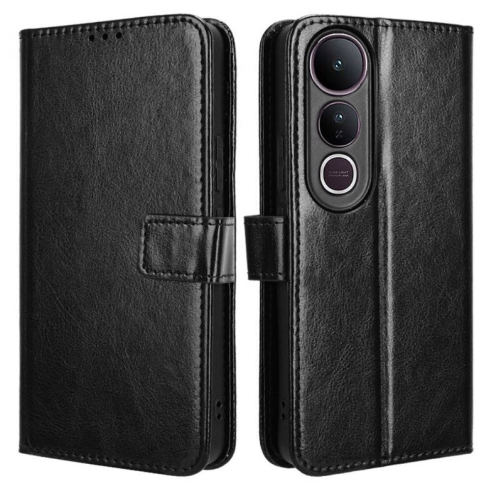 Kožený Kryt Na Vivo V50 Lite 5g Okázalá Umělá Kůže