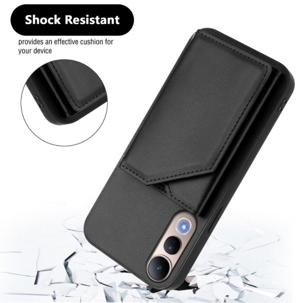 Kožený Kryt Vivo V50 Lite 5g Pouzdro Na Karty A Šňůrka Na Krk