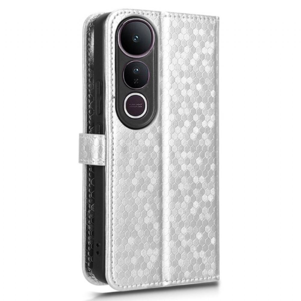 Kožený Kryt Vivo V50 Lite 5g Třpytivé Tečky