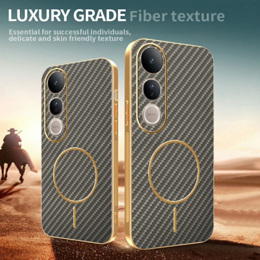 Kryt Vivo V50 Lite 5g Textura Z Uhlíkových Vláken