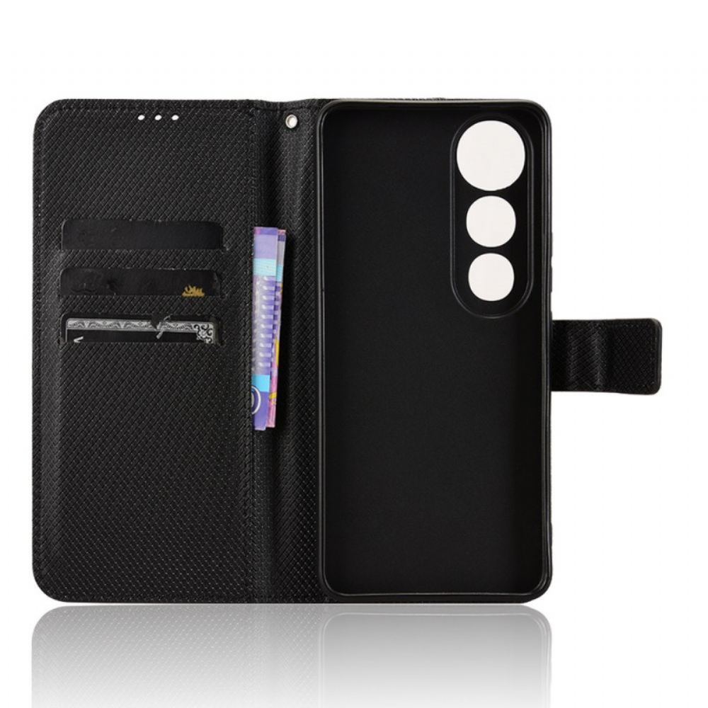 Peněženková Pouzdra Vivo V50 Lite 5g Kryty Na Mobil Kosočtvercová Textura