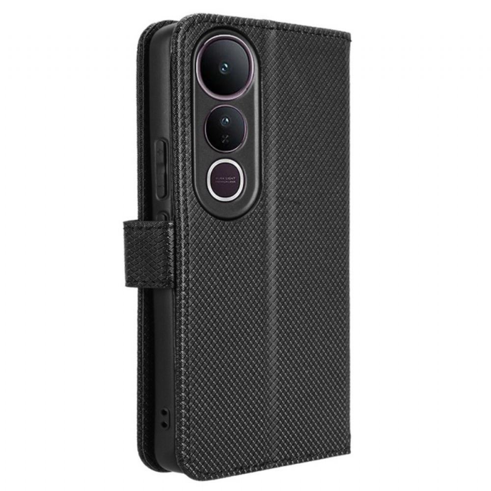 Peněženková Pouzdra Vivo V50 Lite 5g Kryty Na Mobil Kosočtvercová Textura