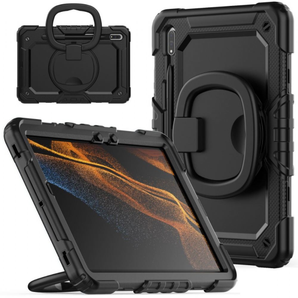 Kryt Samsung Galaxy Tab S9 Fe Otočná Podpěra A Ramenní Popruh