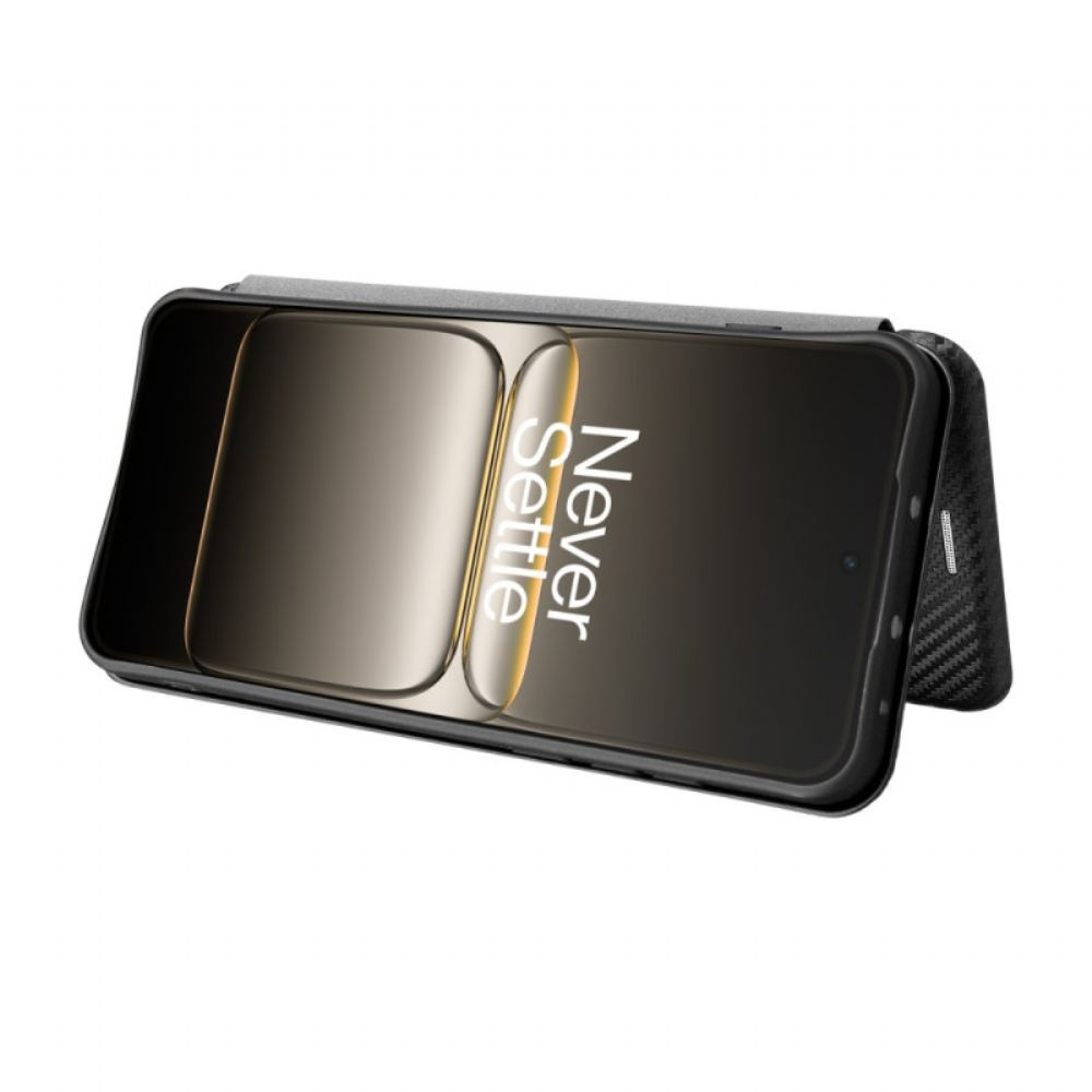 Kožené Pouzdro Folio Oneplus Nord 5 Uhlíková Vlákna