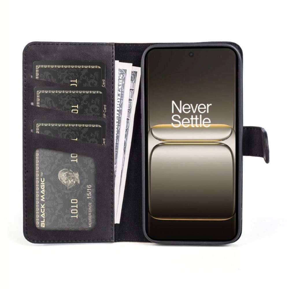 Kožený Kryt Na Oneplus Nord 5 Dvoubarevná Vlnovka