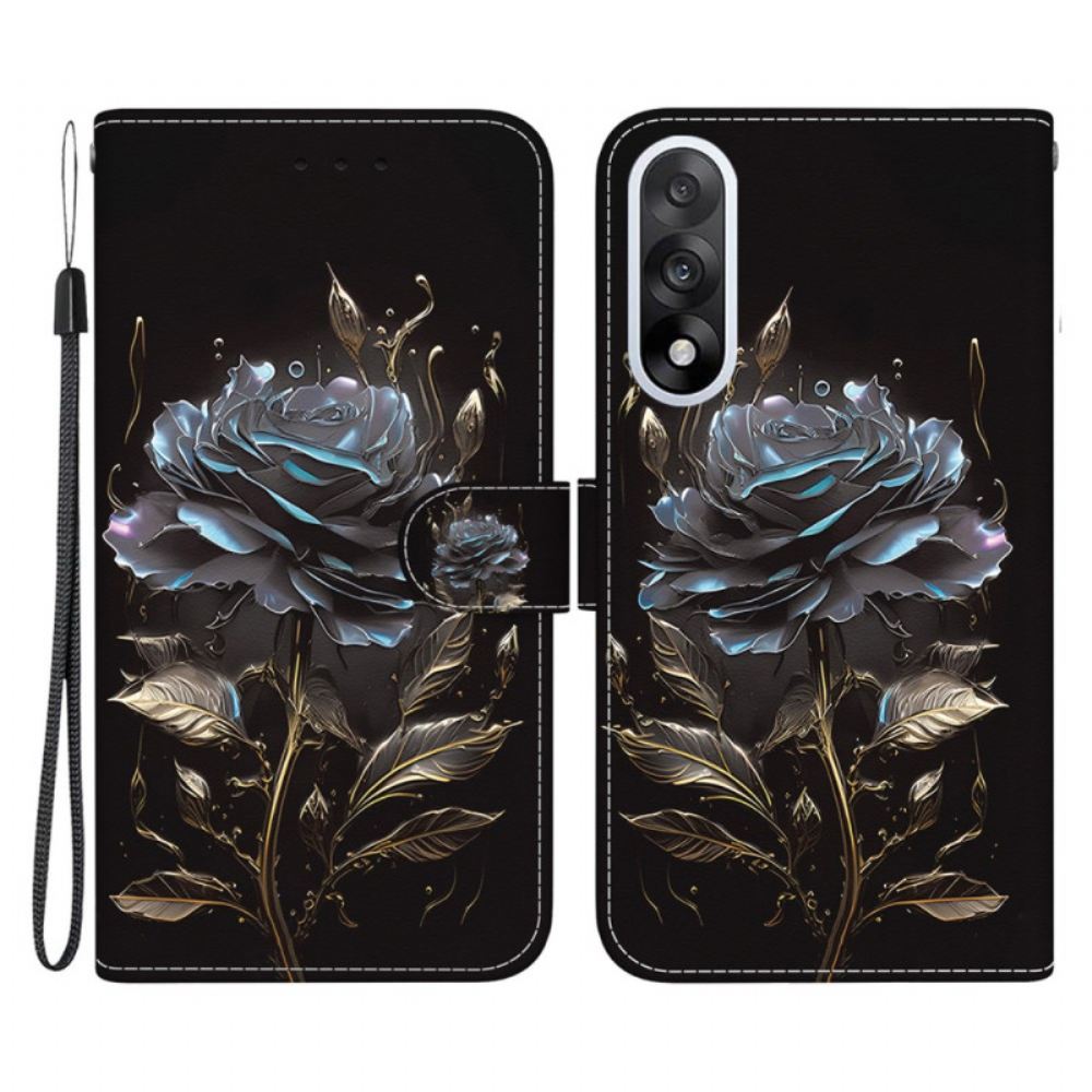 Kožený Kryt Na Oneplus Nord 5 Černá Růže