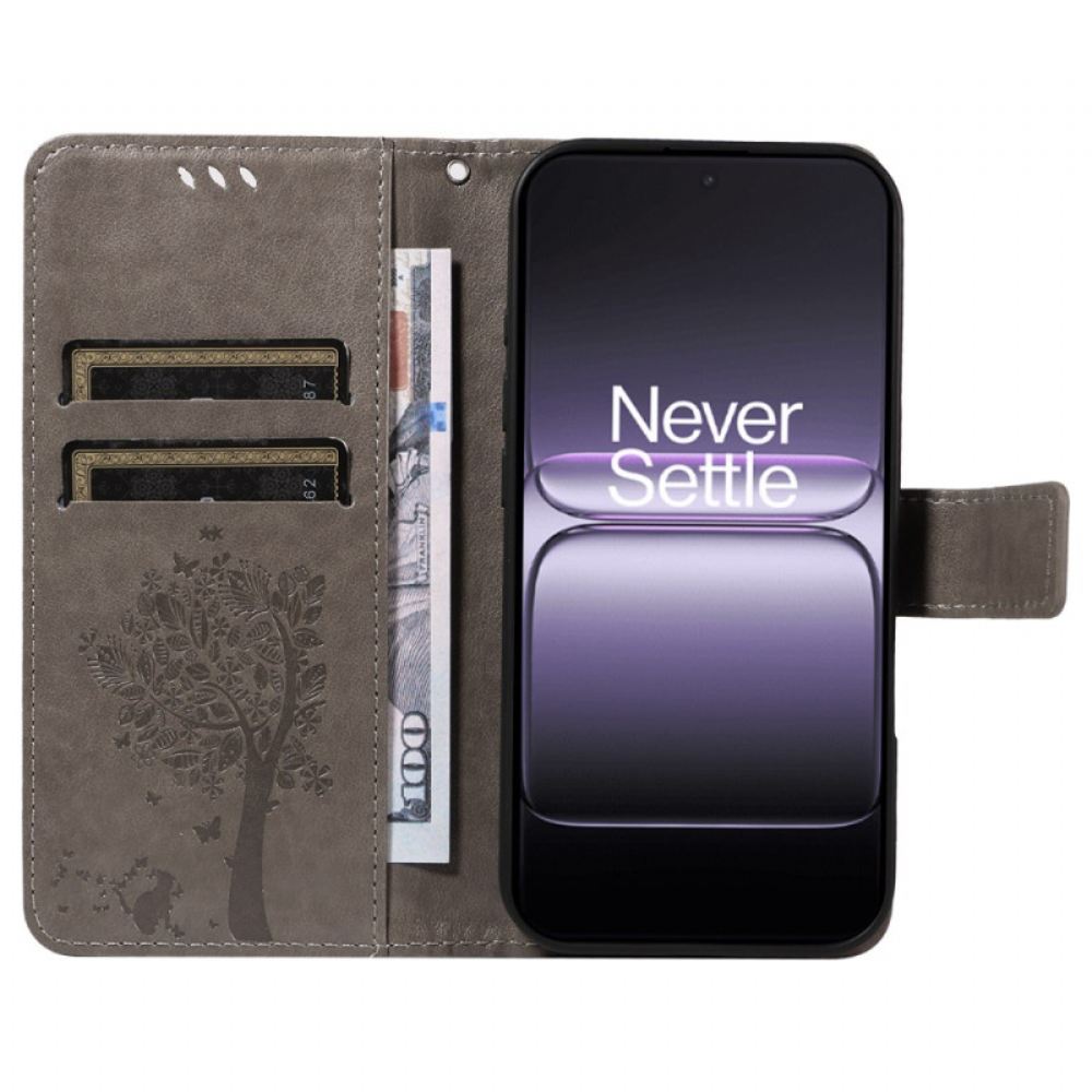 Kožený Kryt Na Oneplus Nord 5 Škrabka Pro Kočky