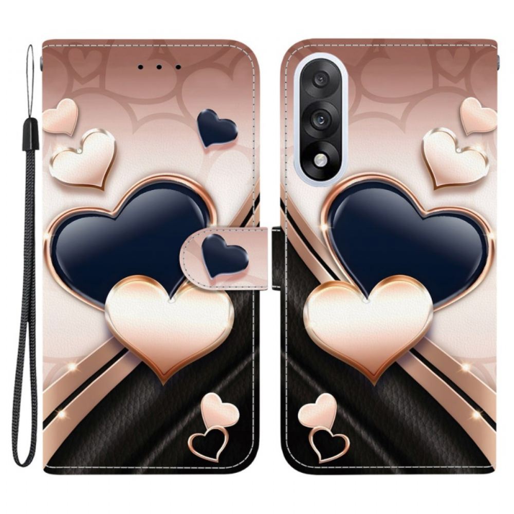 Kožený Kryt Oneplus Nord 5 Dvě Srdce