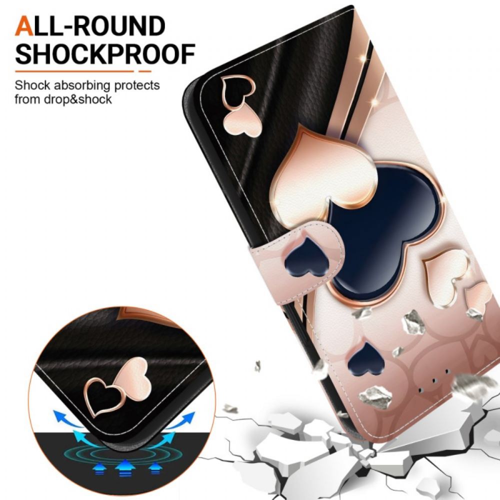 Kožený Kryt Oneplus Nord 5 Dvě Srdce