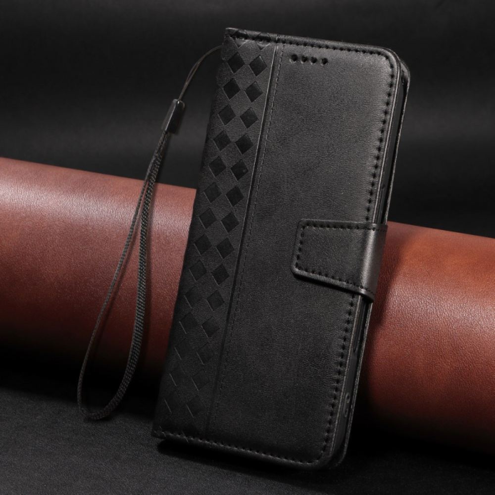 Kožený Kryt Oneplus Nord 5 Kosočtvercový Okraj