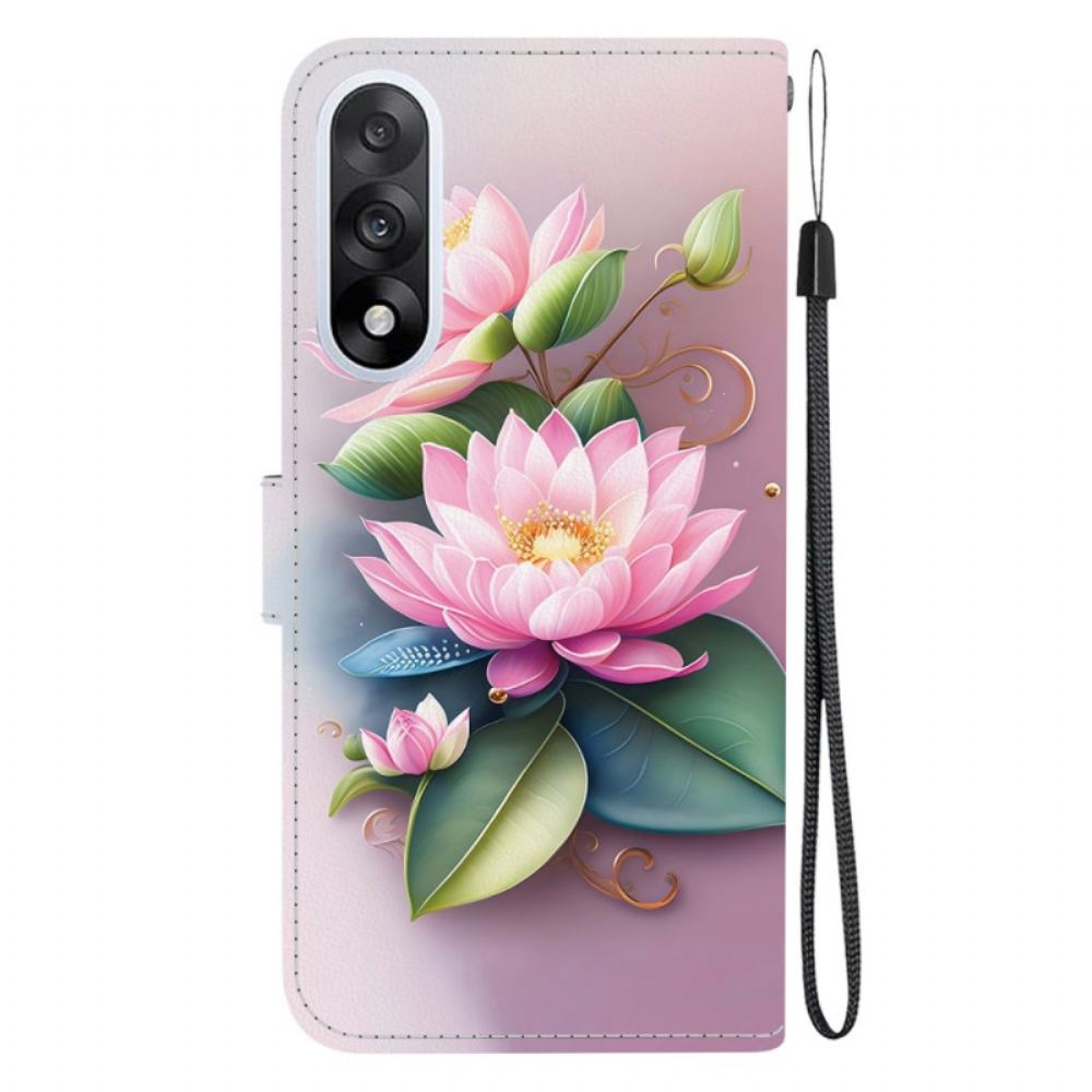 Kožený Kryt Oneplus Nord 5 Lotosový Vzor