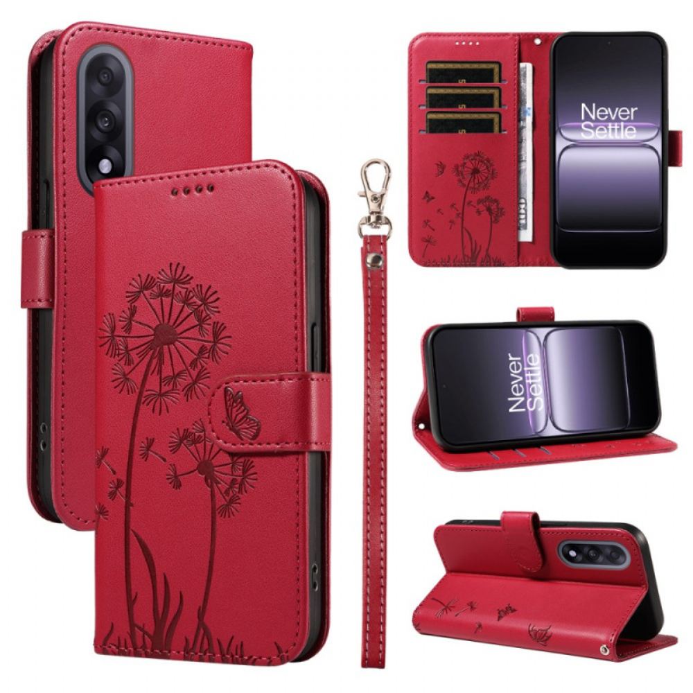 Kožený Kryt Oneplus Nord 5 Pampelišky S Ramínky