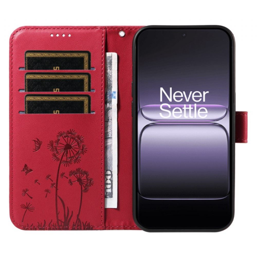 Kožený Kryt Oneplus Nord 5 Pampelišky S Ramínky