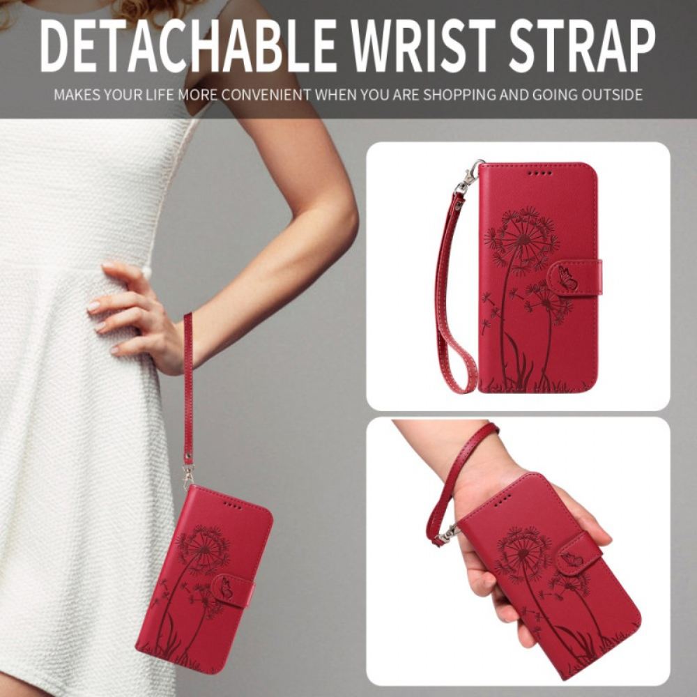 Kožený Kryt Oneplus Nord 5 Pampelišky S Ramínky