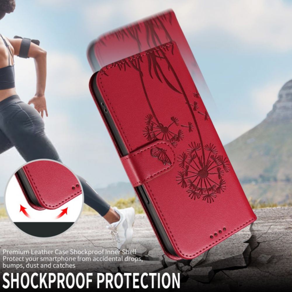 Kožený Kryt Oneplus Nord 5 Pampelišky S Ramínky