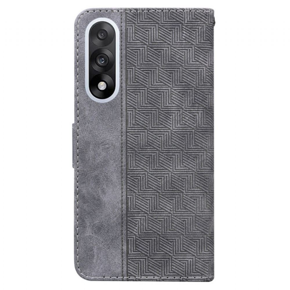 Kožený Kryt Oneplus Nord 5 Tkaný Vzor