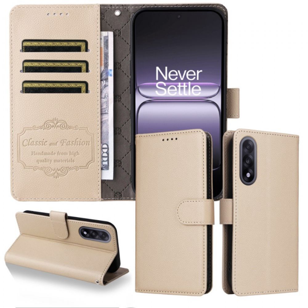 Peněženková Pouzdra Oneplus Nord 5 Kryty Na Mobil Kožený Efekt