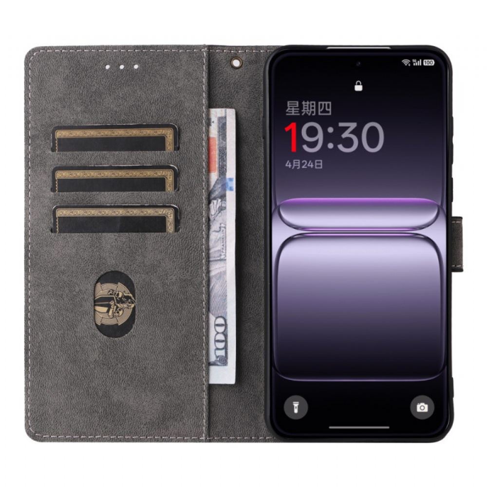 Peněženková Pouzdra Oneplus Nord 5 Kryty Na Mobil Semišový Efekt Rfid Ochrana