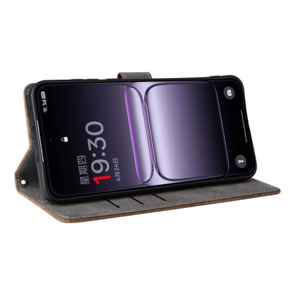 Peněženková Pouzdra Oneplus Nord 5 Kryty Na Mobil Semišový Efekt Rfid Ochrana