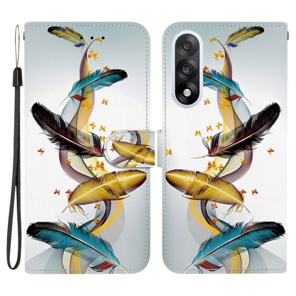 Peněženková Pouzdra Oneplus Nord 5 Kryty Na Mobil Zlaté Peří