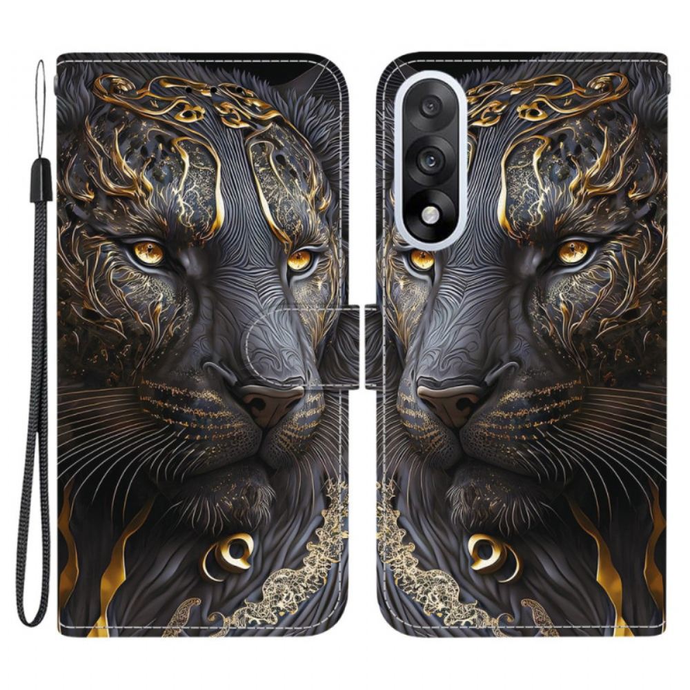 Peněženková Pouzdra Oneplus Nord 5 Kryty Na Mobil Zlatý Lev