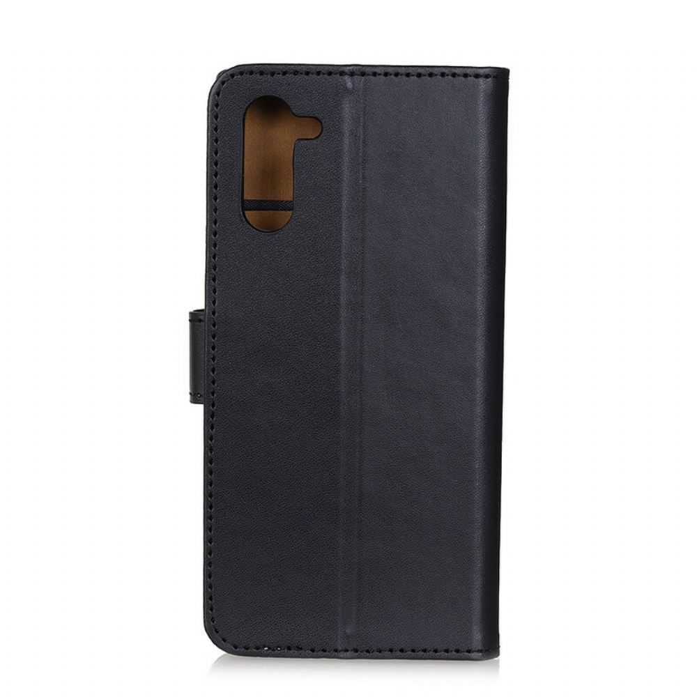 Flipové Pouzdro Na OnePlus Nord Obyčejná Umělá Kůže