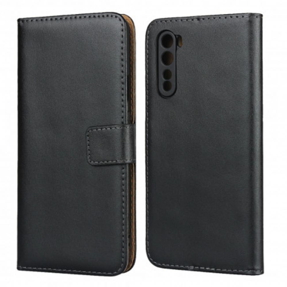 Flipové Pouzdro Na OnePlus Nord Pozvánka Z Pravé Kůže