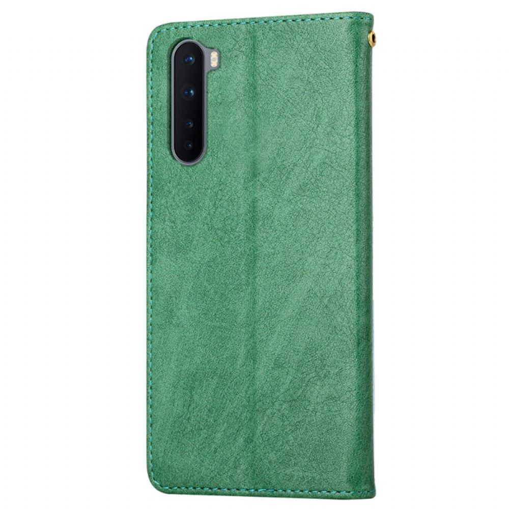 Kožené Pouzdro Na OnePlus Nord Silueta Z Umělé Kůže