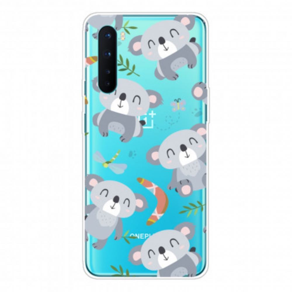Kryt Na OnePlus Nord Roztomilé Šedé Koaly