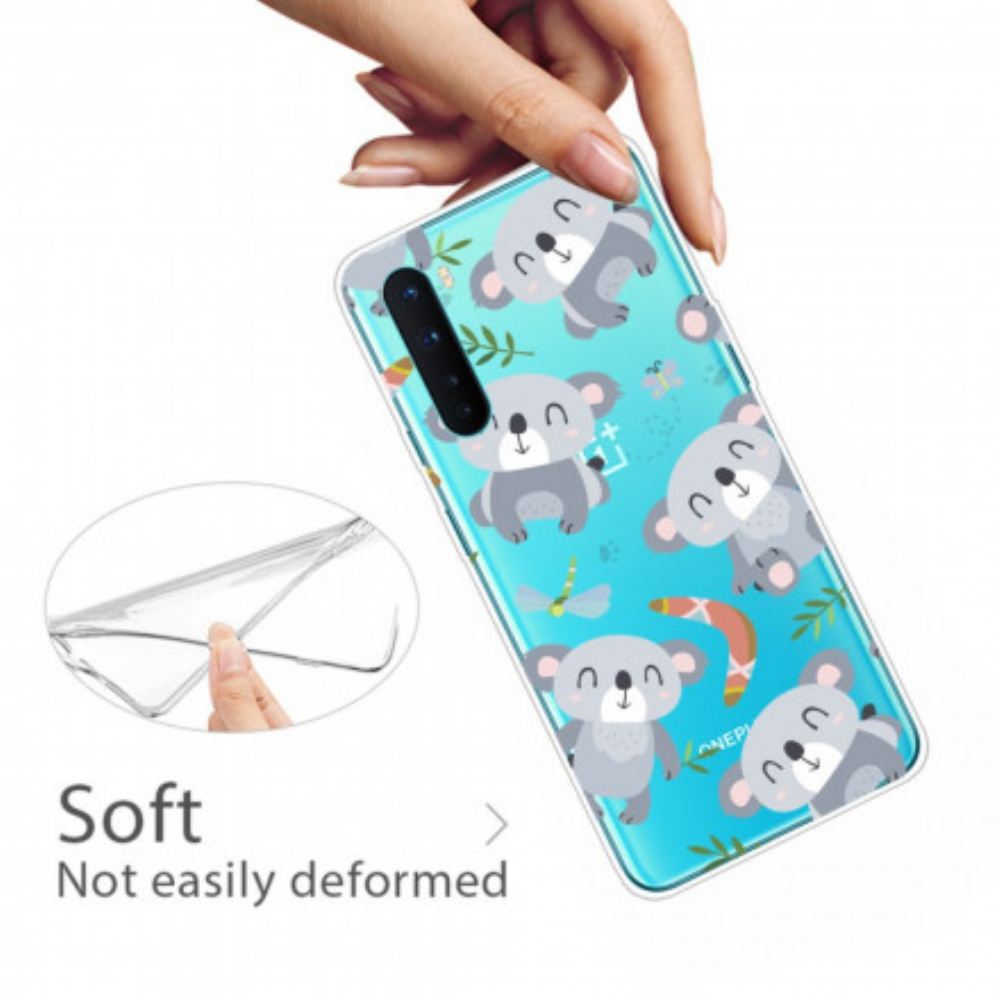 Kryt Na OnePlus Nord Roztomilé Šedé Koaly