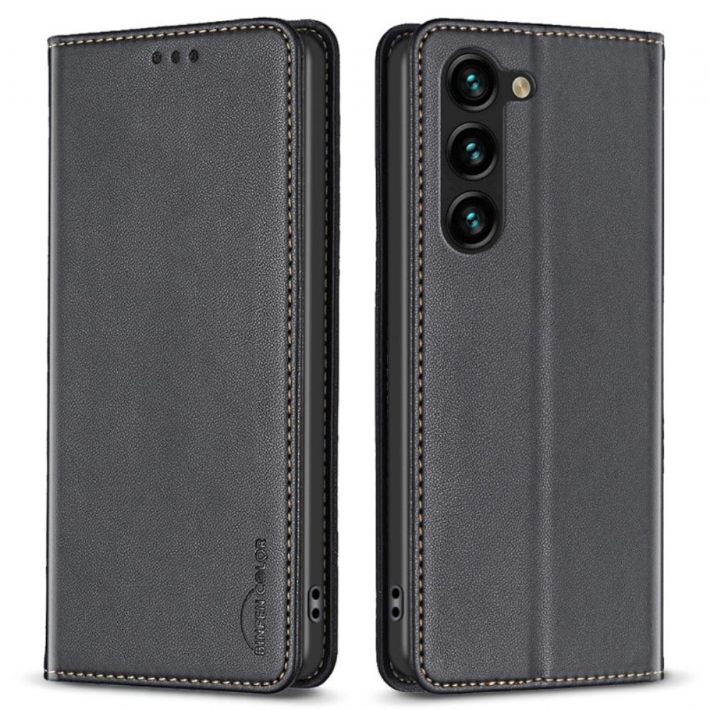 Kožené Pouzdro Folio Na Samsung Galaxy S24 Plus 5g Barva Binfen