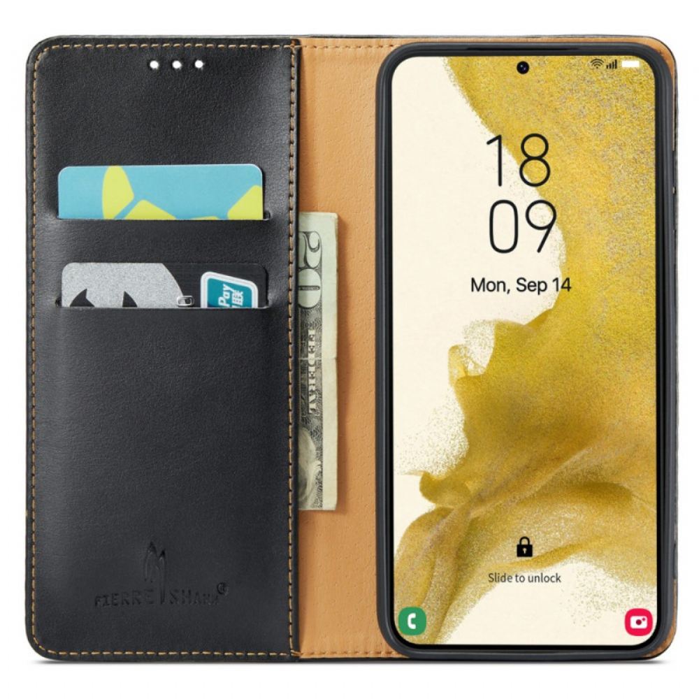 Kožené Pouzdro Folio Na Samsung Galaxy S24 Plus 5g Hrdý Shann
