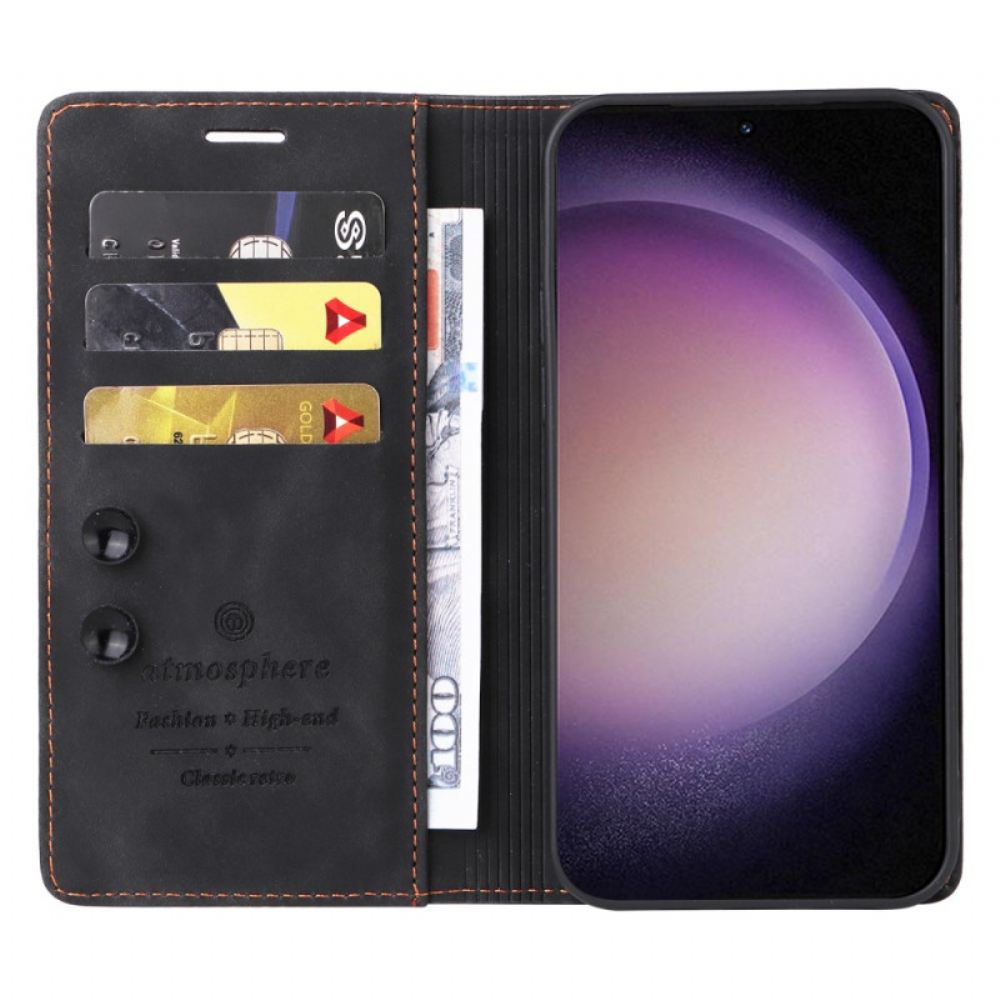Kožené Pouzdro Folio Na Samsung Galaxy S24 Plus 5g Přísavka