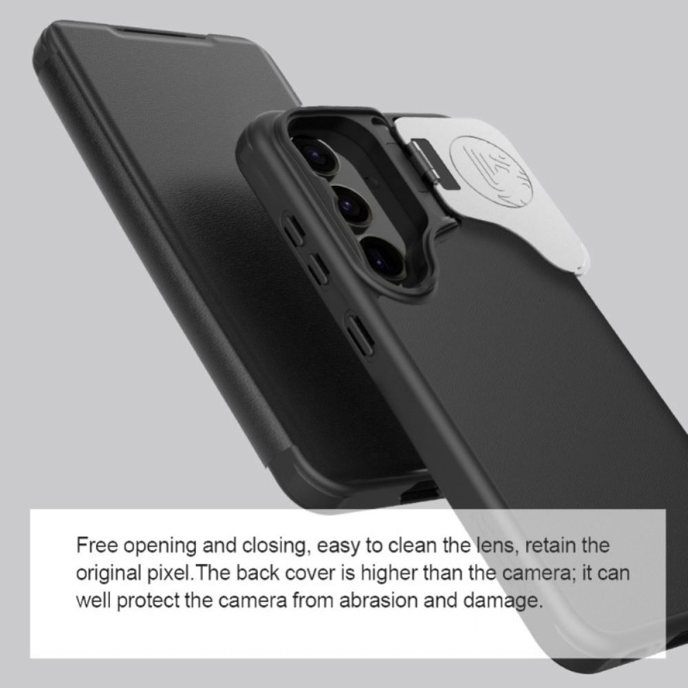 Kožené Pouzdro Folio Na Samsung Galaxy S24 Plus 5g Qin Pro Nillkin