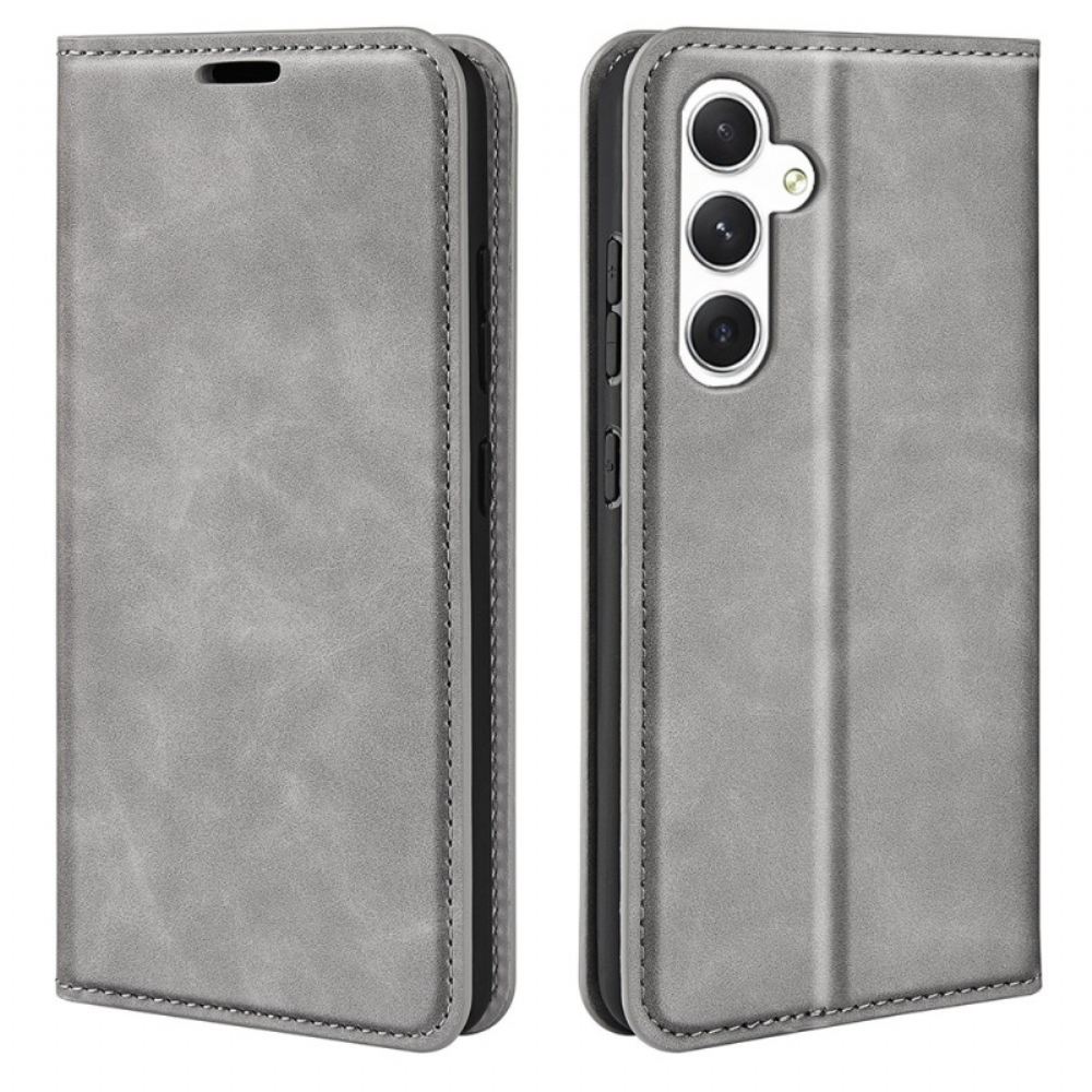 Kožené Pouzdro Folio Samsung Galaxy S24 Plus 5g Klasika