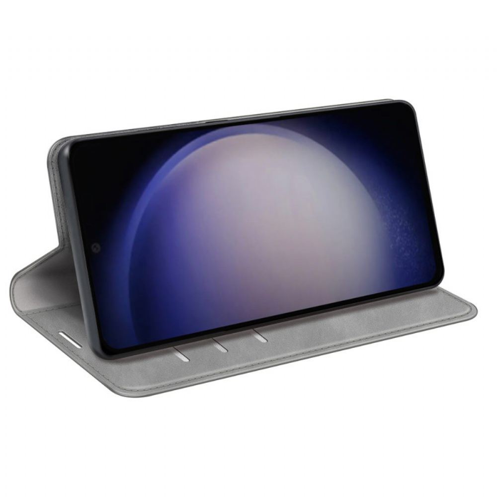Kožené Pouzdro Folio Samsung Galaxy S24 Plus 5g Klasika