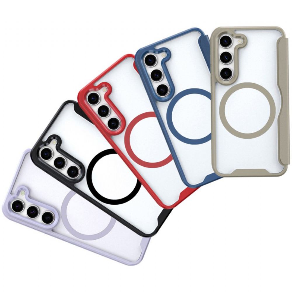 Kožené Pouzdro Samsung Galaxy S24 Plus 5g S Magnetickým Blokováním Rfid