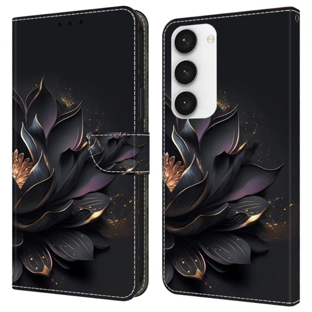 Kožený Kryt Na Samsung Galaxy S24 Plus 5g Fialový Lotos